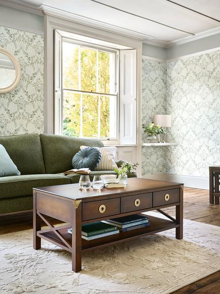 Laura Ashley Balmoral Coffee Table - view 2, Chestnut Brown