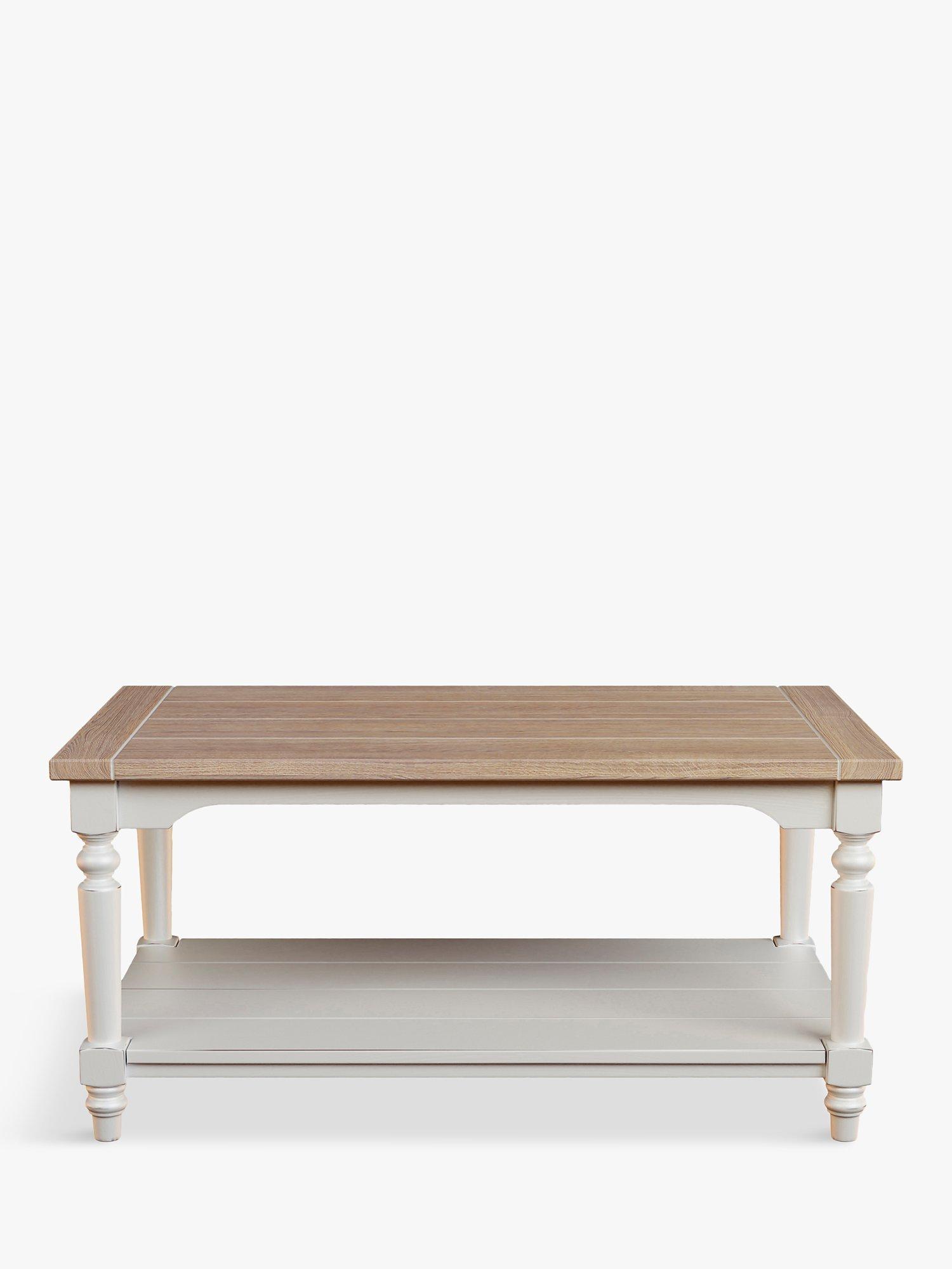 Laura Ashley Dorset Coffee Table, White/Natural