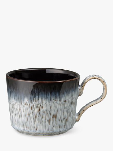 Denby Halo Brew Stoneware Mug, 260ml, Black/Multi, Black/Multi