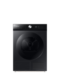 Samsung Series 8 DV90BB9445GB Heat Pump Tumble Dryer, AI Energy, 9kg Load, Black, Black