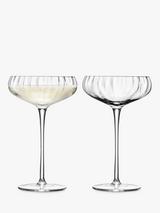 Waterford Elegance Champagne Belle Coupe Glasses – Pair Of Handmade Crystal Coupes