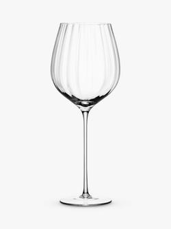 LSA International Aurelia Optic Red Wine Glass, Set of 2, 660ml, Clear - view 2, Clear
