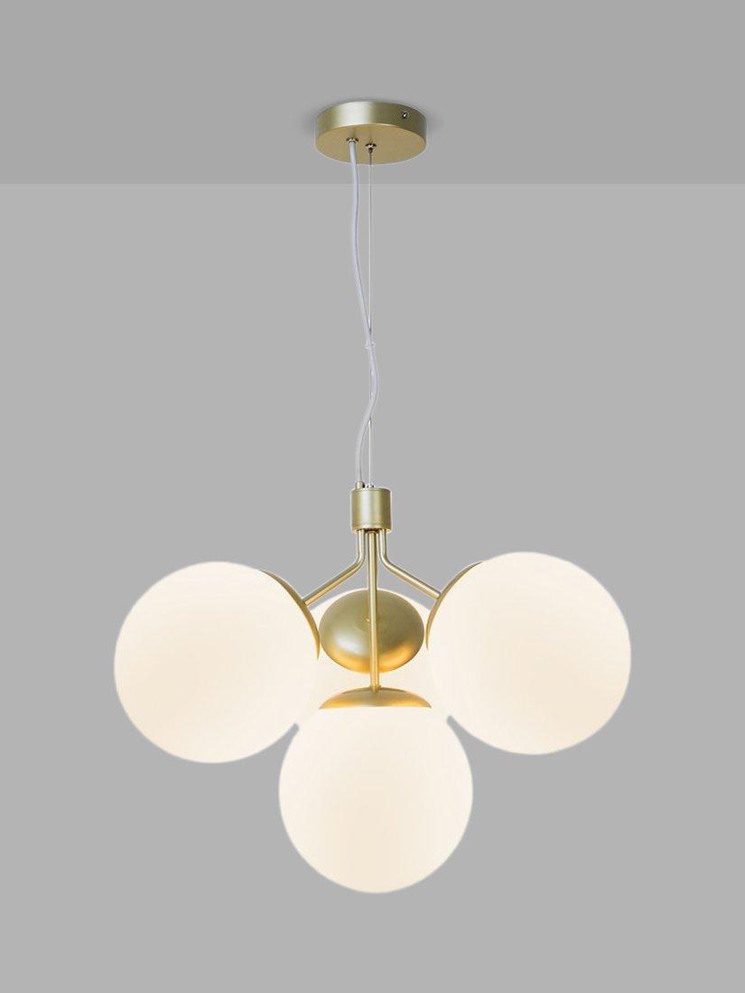 Nordlux Ivona 4 Arm Ceiling Light, Brass/White