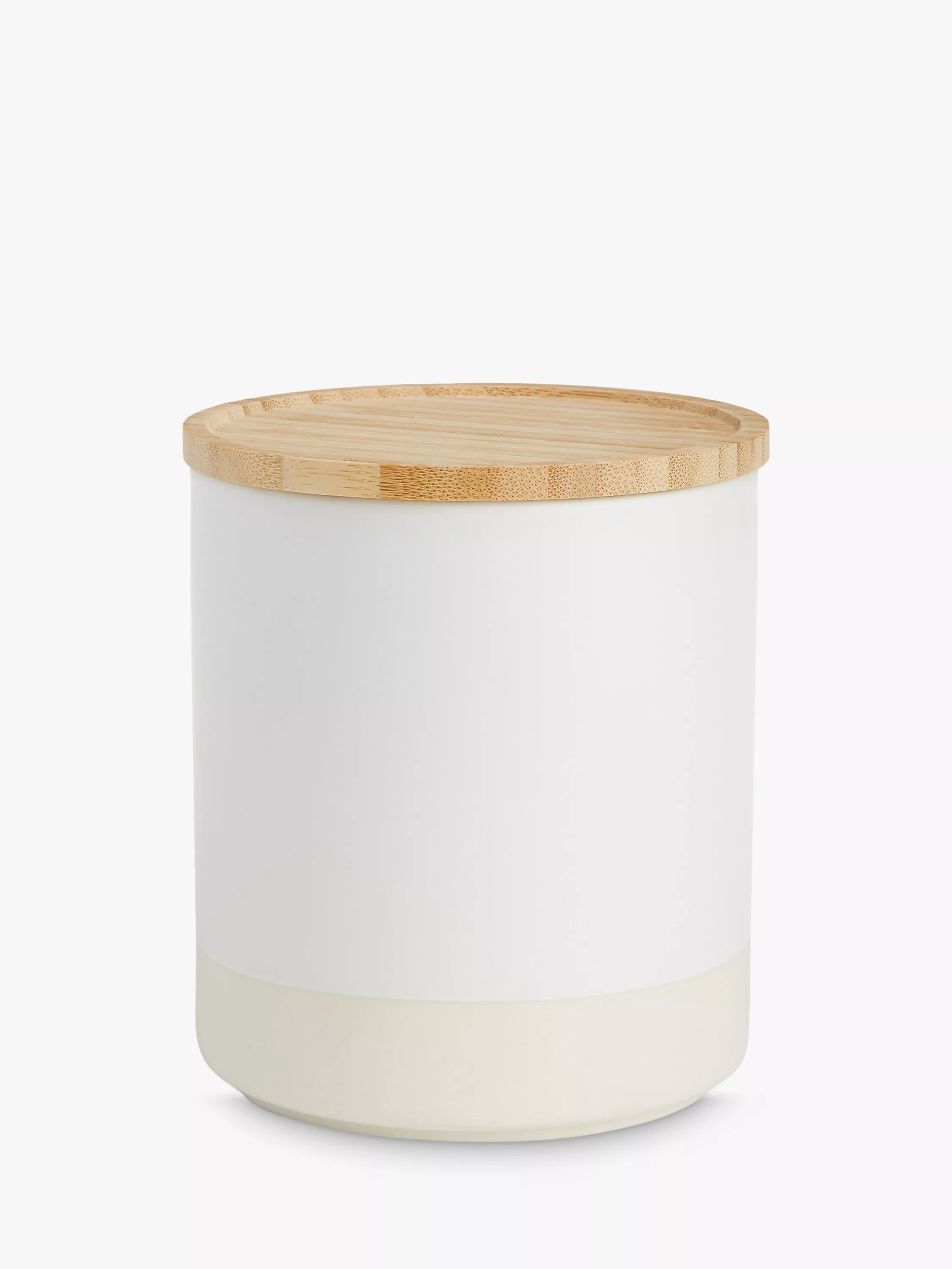 John Lewis Dipped Stoneware Kitchen Storage Jar with Bamboo Lid, 550ml