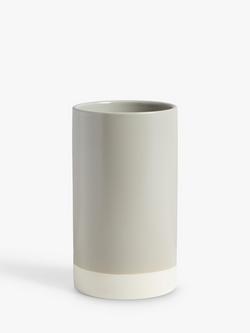 John Lewis Dipped Stoneware Utensil Holder, Grey, Grey
