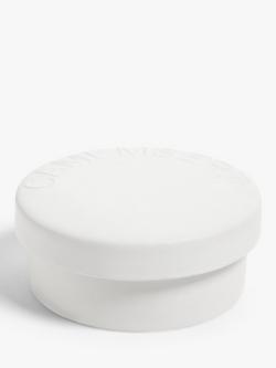 John Lewis Stoneware Camembert  Cheese Baker, 12.5cm, White, White