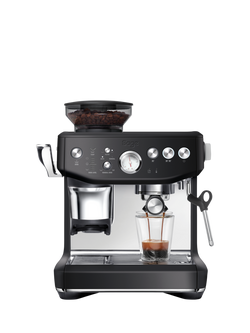 Sage the Barista Express™ Impress Luxe Coffee Machine, Black Truffle