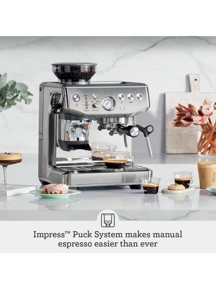 Sage Barista Express Impress Bean to Cup Coffee Machine - view 2, Brushed Stainless Steel