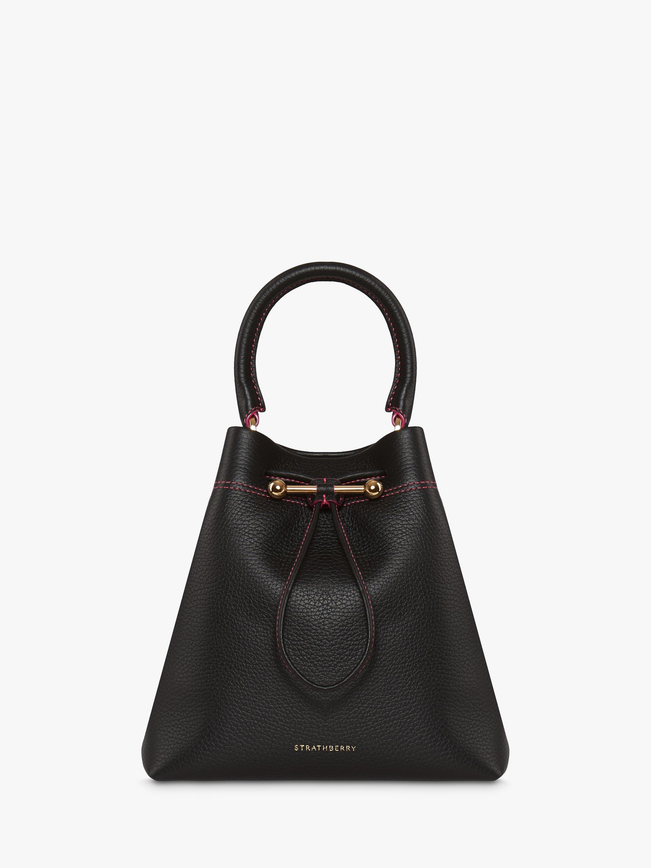 Strathberry SJP City Osette Handbag, Black Candy