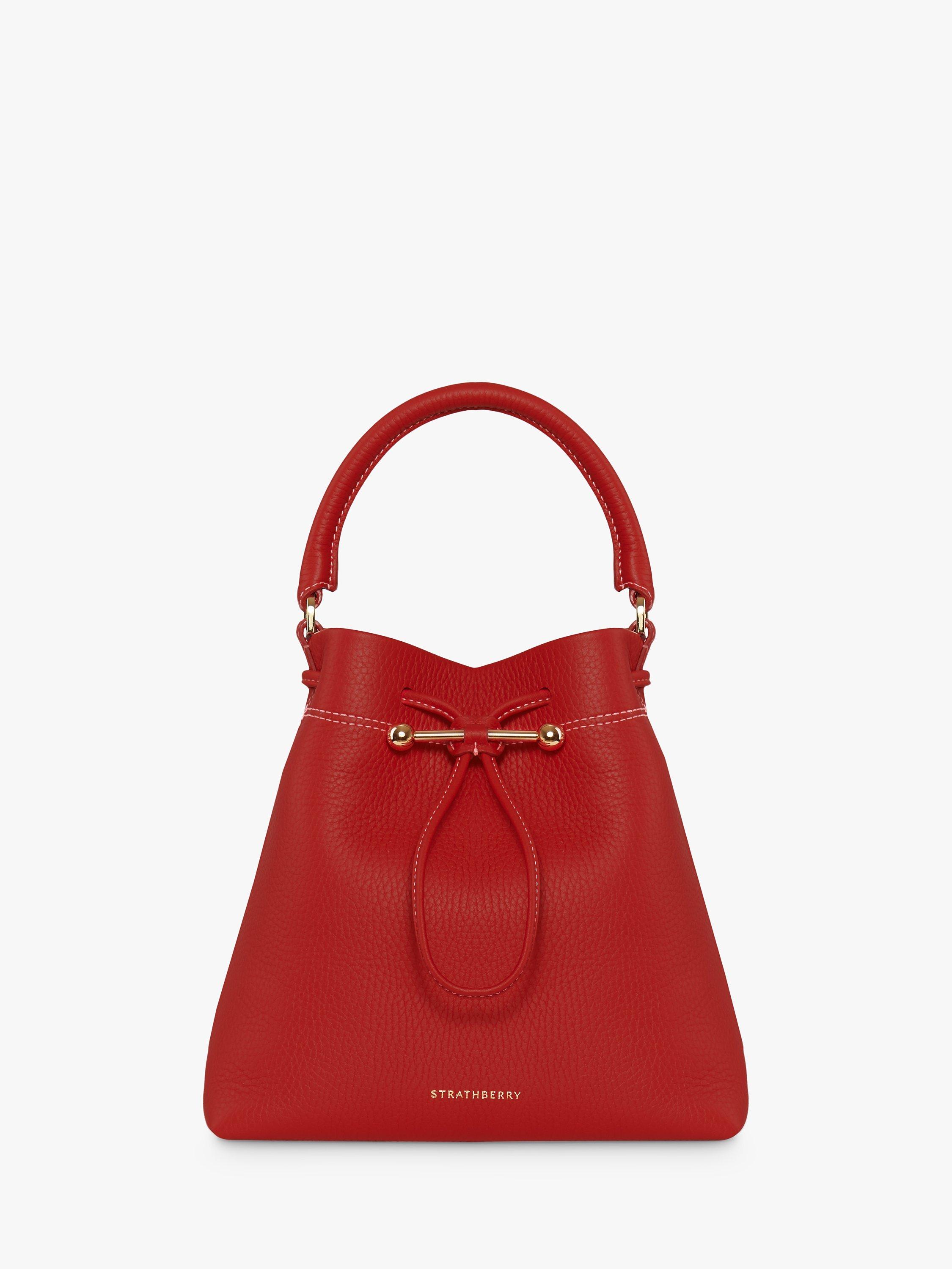 Strathberry SJP City Osette Handbag, Ruby