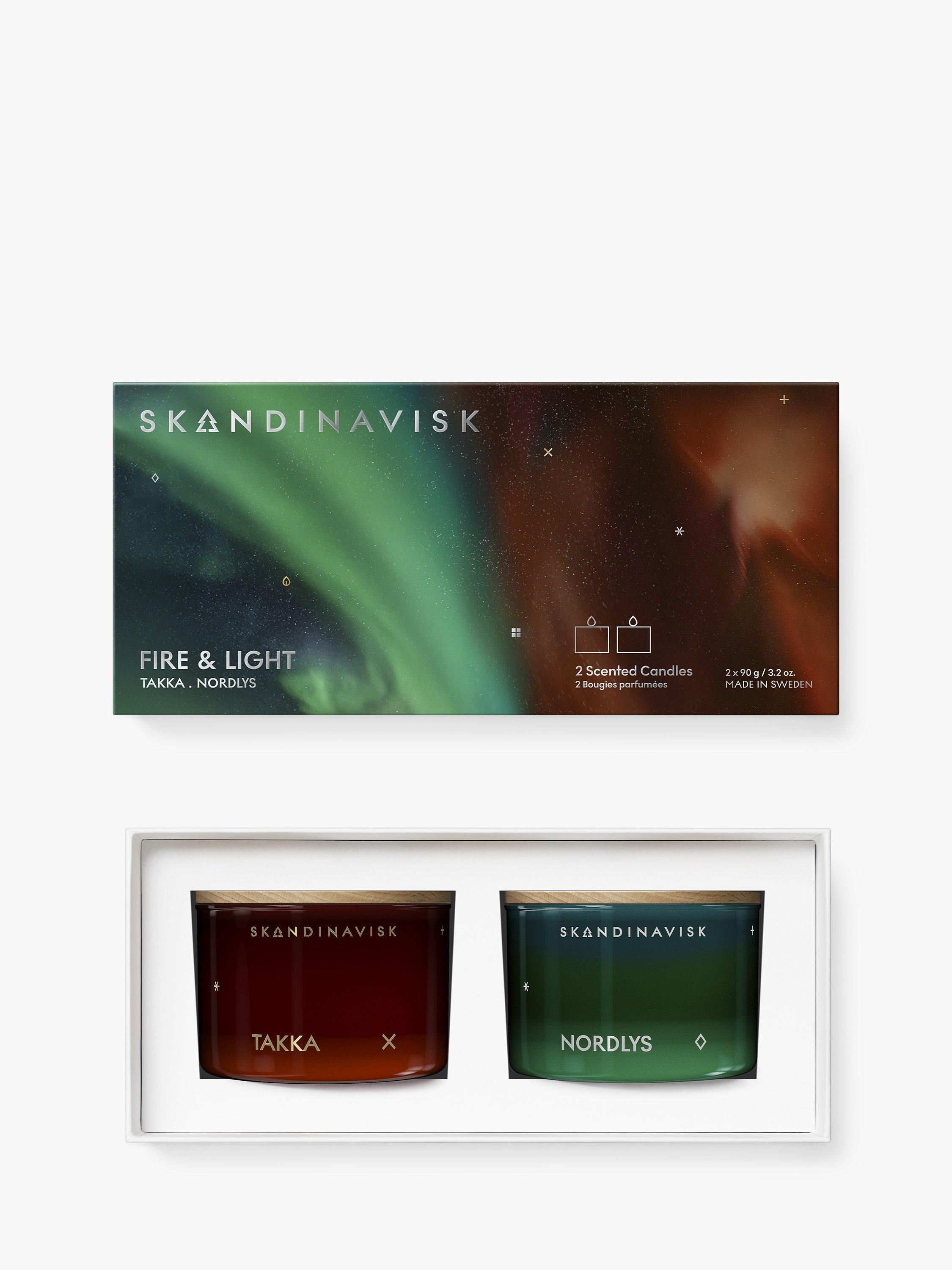 SKANDINAVISK Fire & Light Scented Candle Gift Set