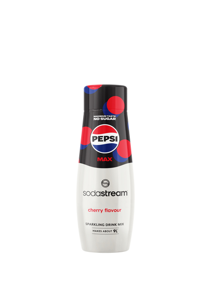 SodaStream Pepsi MAX Cherry Sparkling Drink Mix, 440ml, Black/Cherry