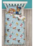 Paw Patrol Reversible Pure Pure Cotton Duvet Cover and Pillowcase Set, Blue/Multi