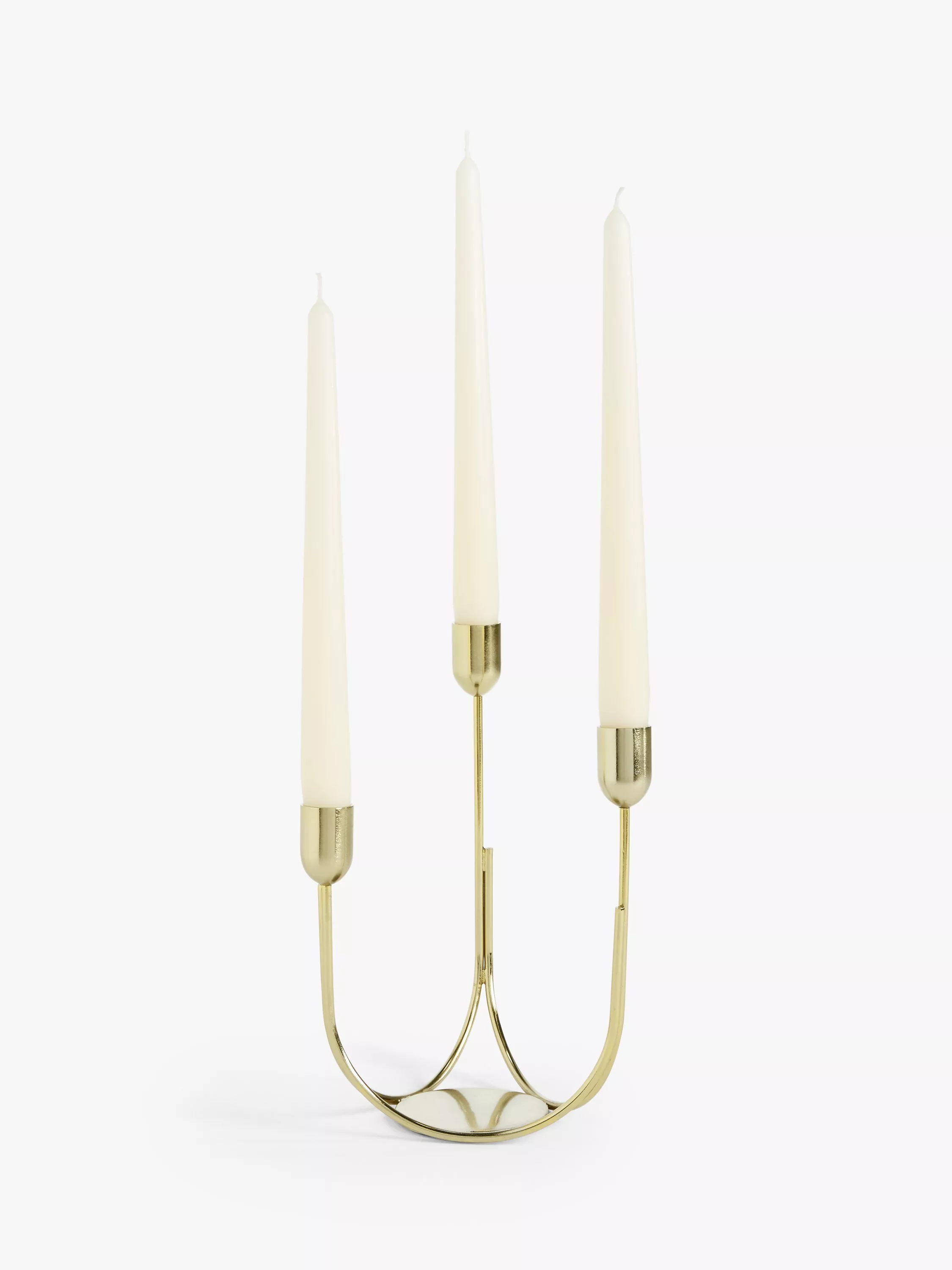 Star Candle Holders Pair - Antique Brass
