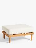 John Lewis + Swoon Franklin Garden Chaise/Footstool, FSC-Certified (Acacia Wood)