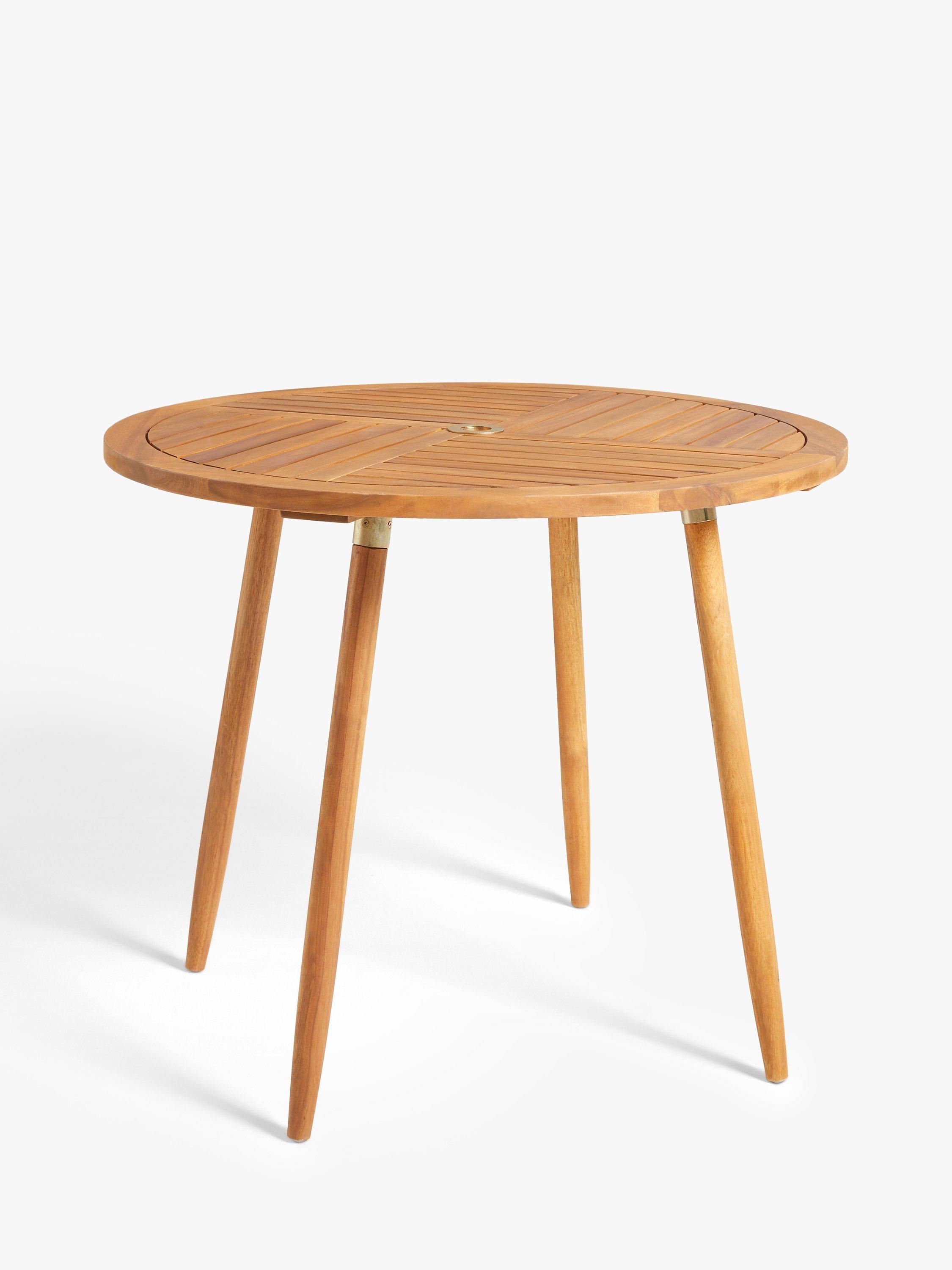 John Lewis + Swoon Franklin 4-Seater Garden Bistro Dining Table, FSC-Certified (Acacia Wood)