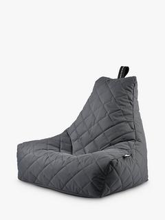 Extreme Lounging Mighty Quilted Bean Bag, Dark Grey