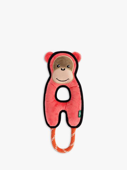 Beco Pets Orangutan Dog Toy, Orange, Multi