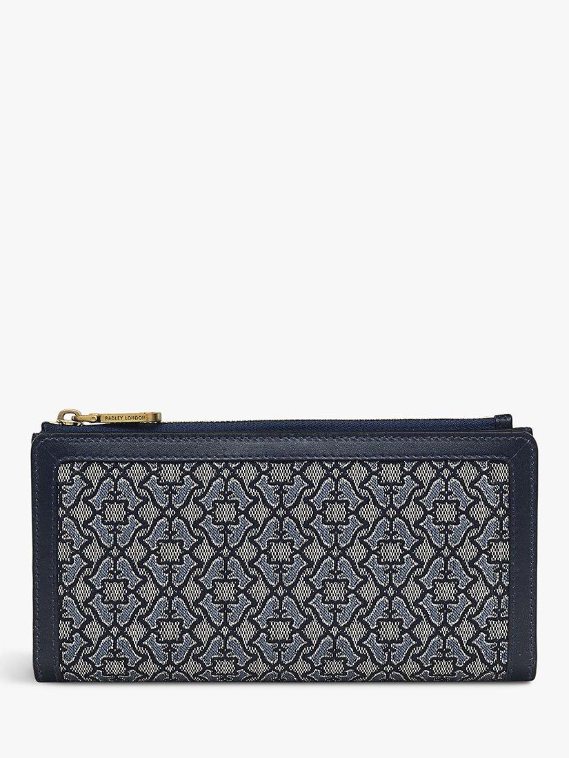 Radley Mount Street Large Jacquard Bifold Purse, Ink