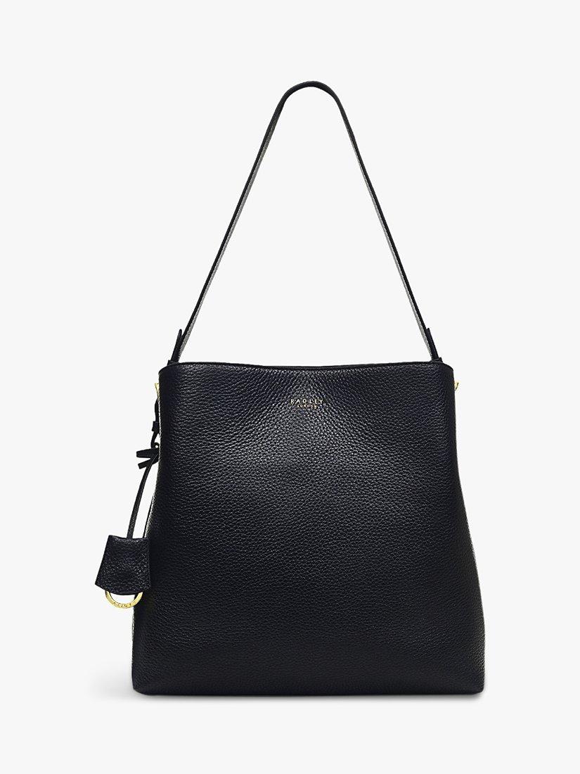 Radley Dukes Place Large Leather Shoulder Bag Black