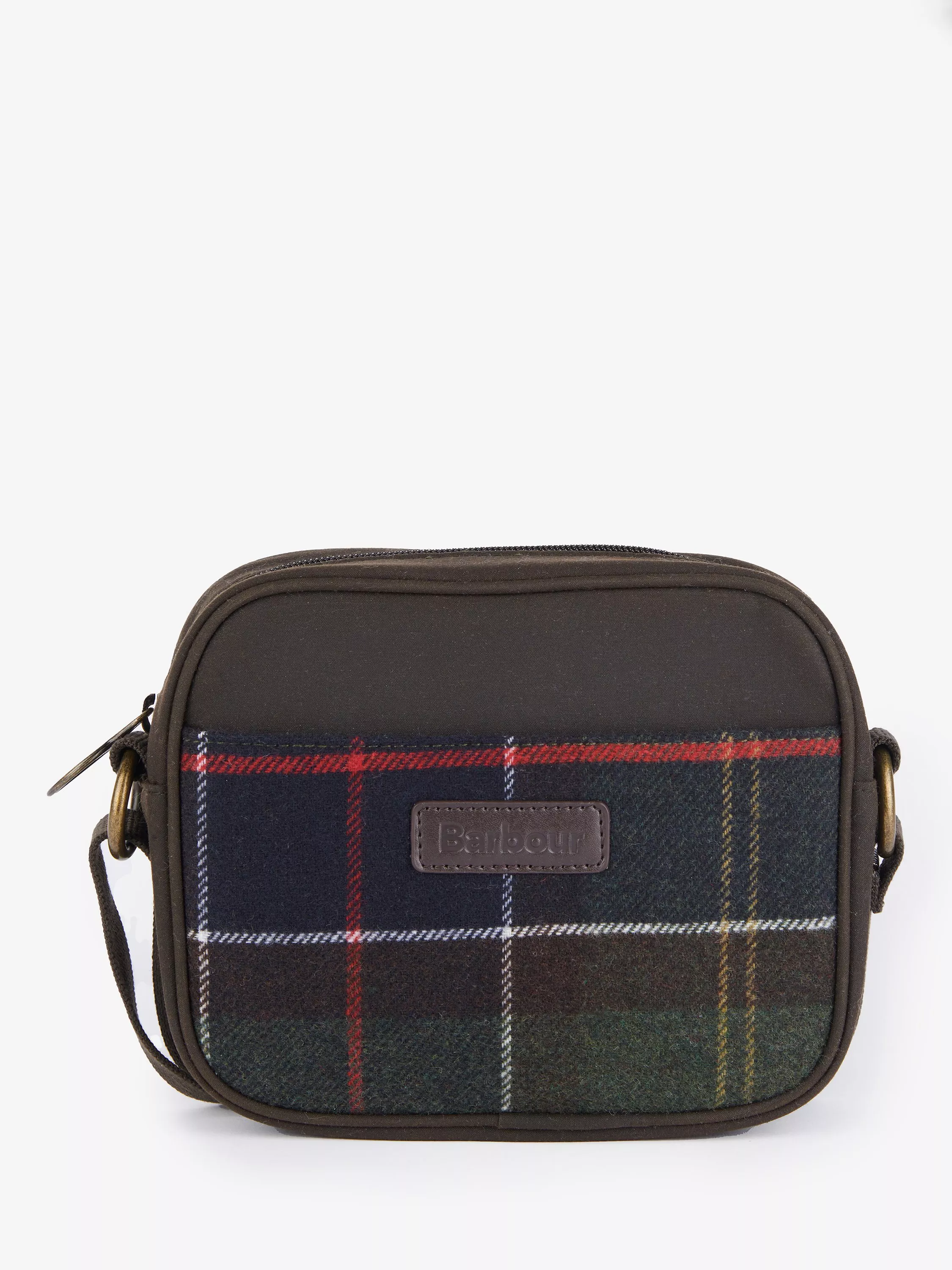 Barbour Contin Classic Tartan Cross Body Bag Green Multi