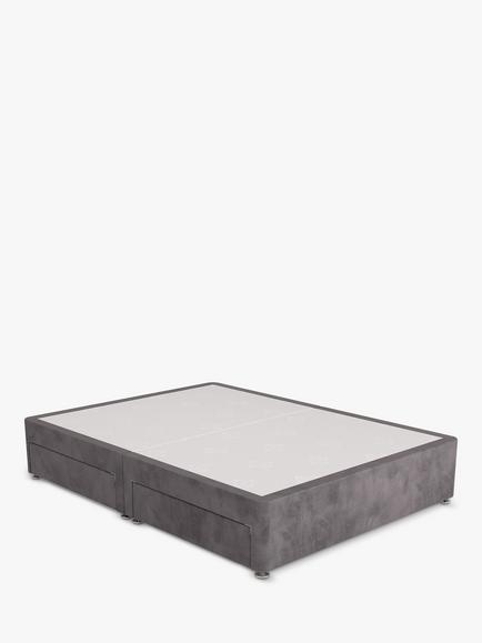 Sealy 4 Drawer Divan Base, Super King Size, Armour