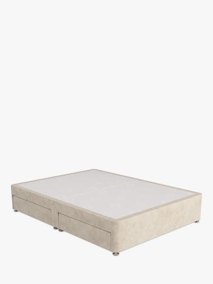 Sealy 4 Drawer Divan Base, Super King Size, Dove