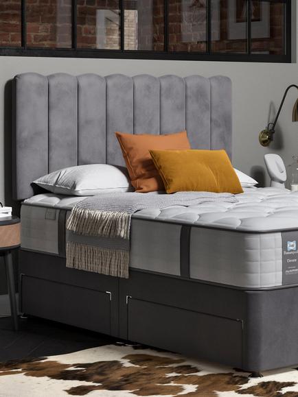 Sealy 4 Drawer Divan Base, King Size - view 2, Armour