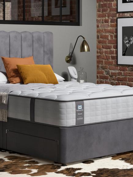 Sealy 2 Drawer Divan Base, Double - view 2, Armour