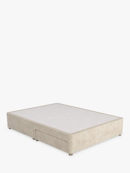 Sealy 2 Drawer Divan Base, Single, Dove