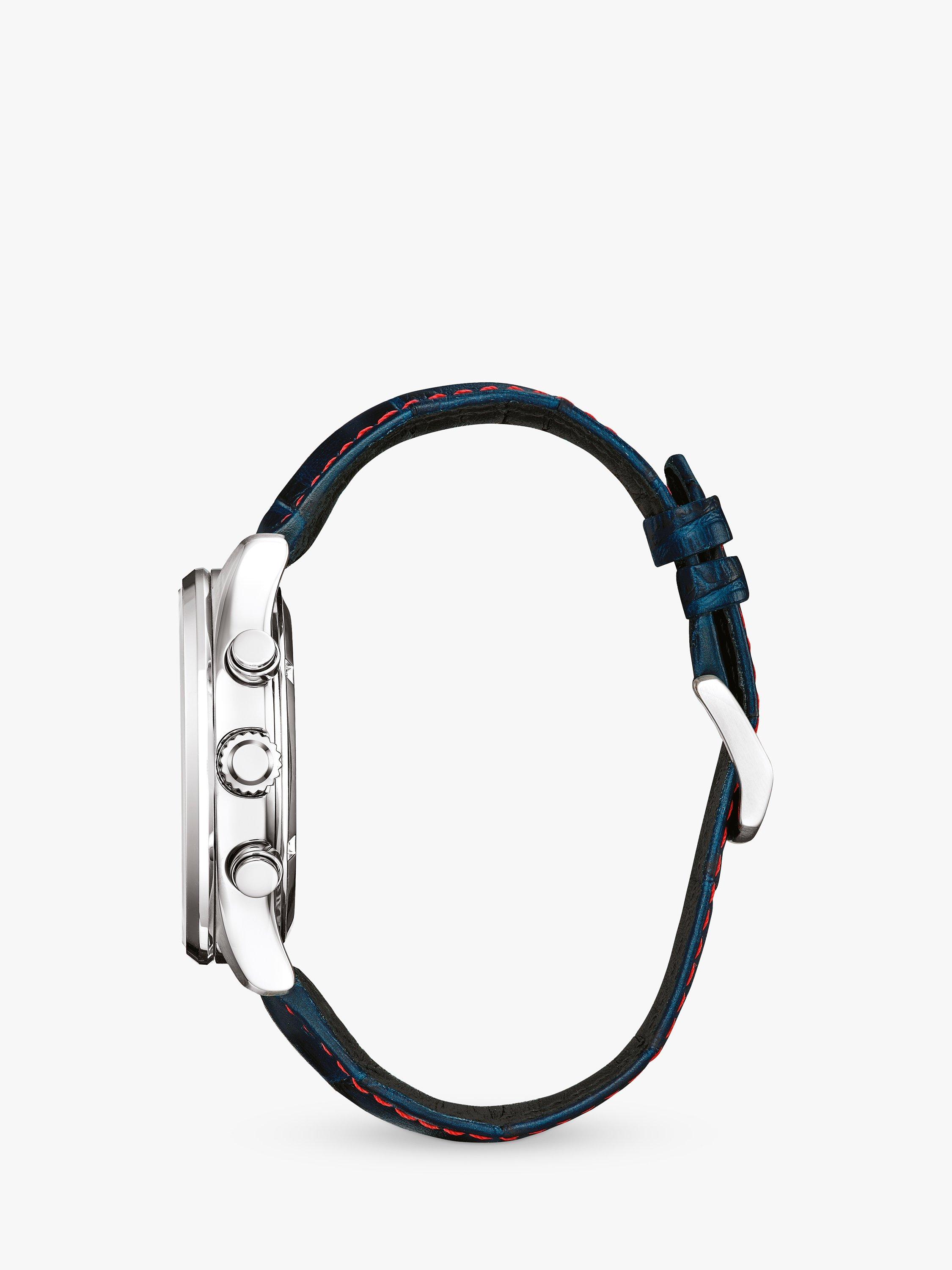 Product image 3 of 8, which shows Citizen CA0081-01L Men's Red Arrows Engineers Eco-Drive Leather Strap Watch, Blue
