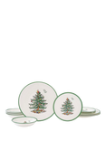 Spode Christmas Tree Stoneware Dinnerware Set, 12 Piece, White/Green