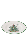 Spode Christmas Tree Stoneware Dinner Plate, 27cm, White/Green