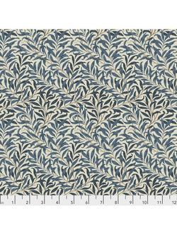 Morris & Co. Willow Boughs Woven Fabric, Navy, Navy