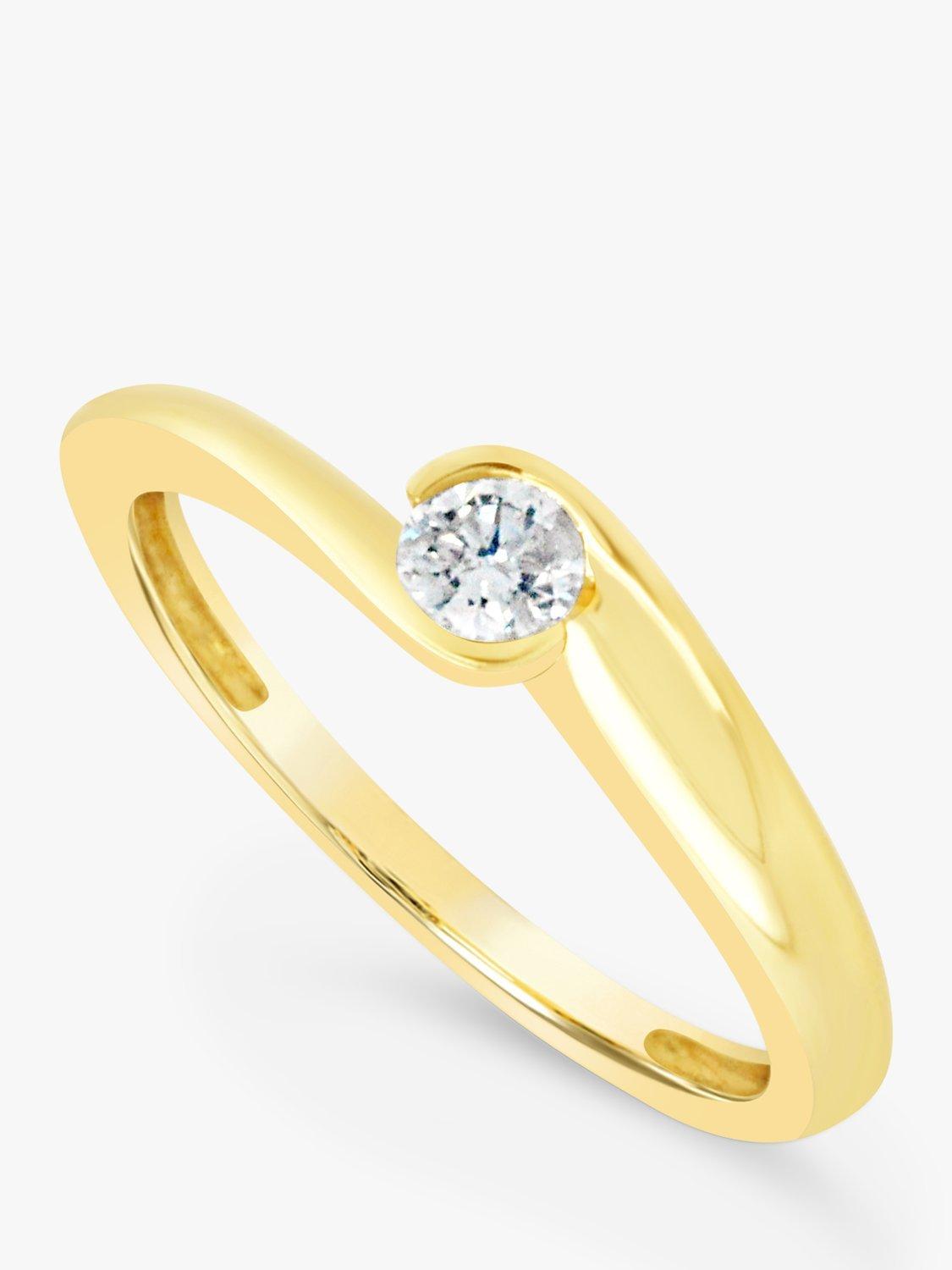 Product image 3 of 6, which shows Milton & Humble Jewellery Pre-Loved 18ct Gold Diamond Engagement Ring, Dated Sheffield 2005