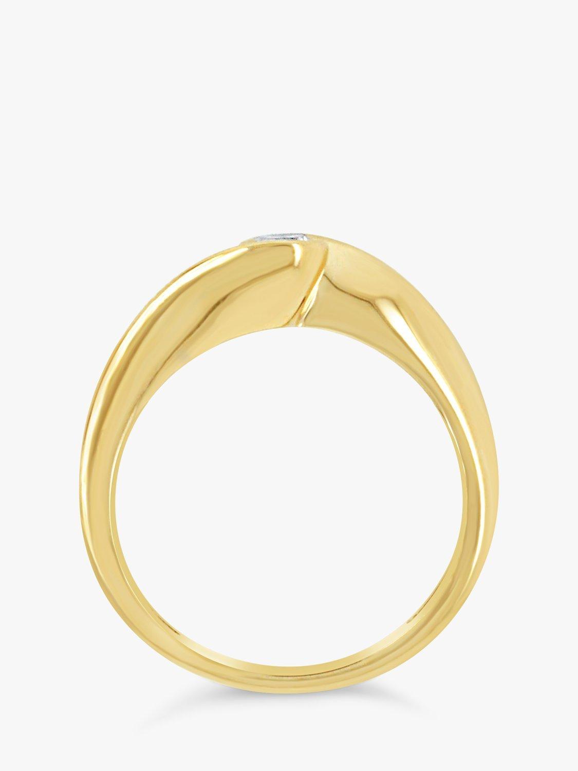 Product image 5 of 6, which shows Milton & Humble Jewellery Pre-Loved 18ct Gold Diamond Engagement Ring, Dated Sheffield 2005