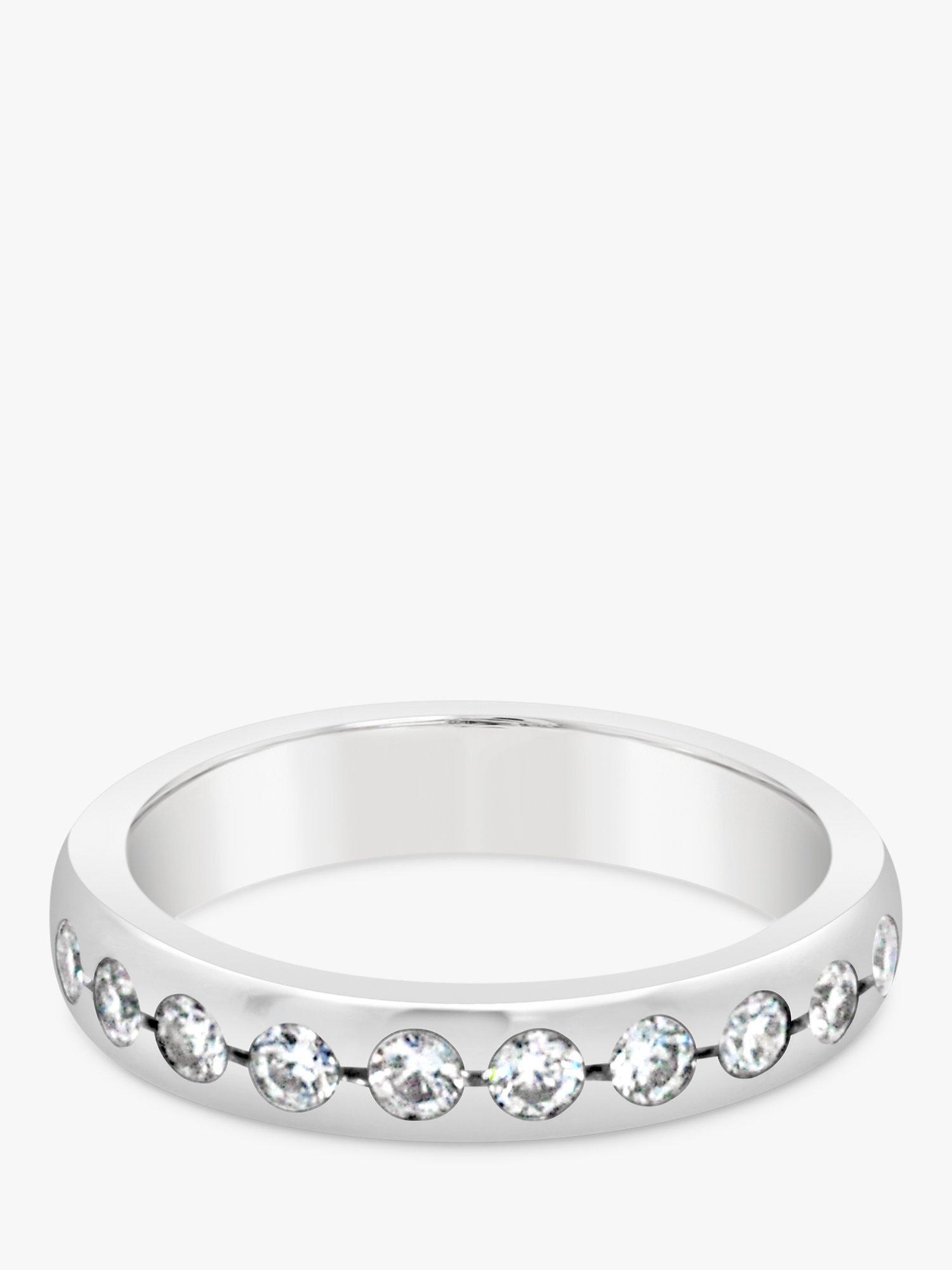 Product image 1 of 5, which shows Milton & Humble Jewellery Pre-Loved Stephen Foster Platinum 11 Diamond Eternity Ring, Dated London 2007