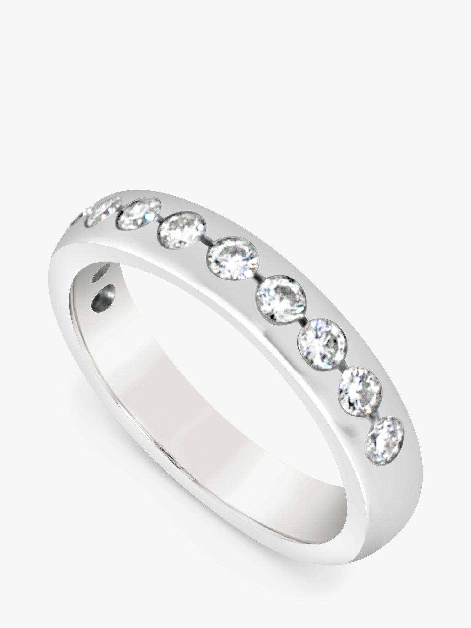 Product image 2 of 5, which shows Milton & Humble Jewellery Pre-Loved Stephen Foster Platinum 11 Diamond Eternity Ring, Dated London 2007
