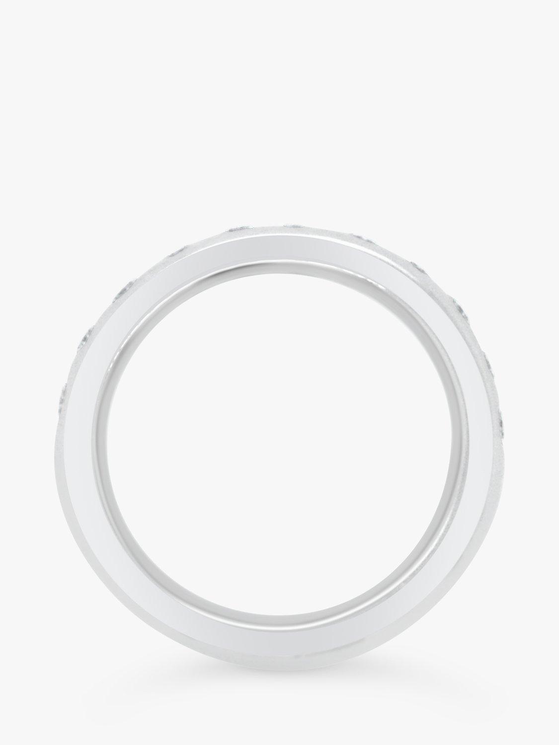 Product image 4 of 5, which shows Milton & Humble Jewellery Pre-Loved Stephen Foster Platinum 11 Diamond Eternity Ring, Dated London 2007