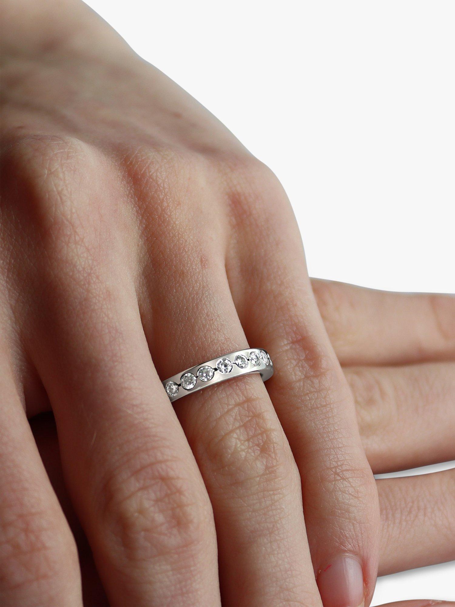 Product image 5 of 5, which shows Milton & Humble Jewellery Pre-Loved Stephen Foster Platinum 11 Diamond Eternity Ring, Dated London 2007