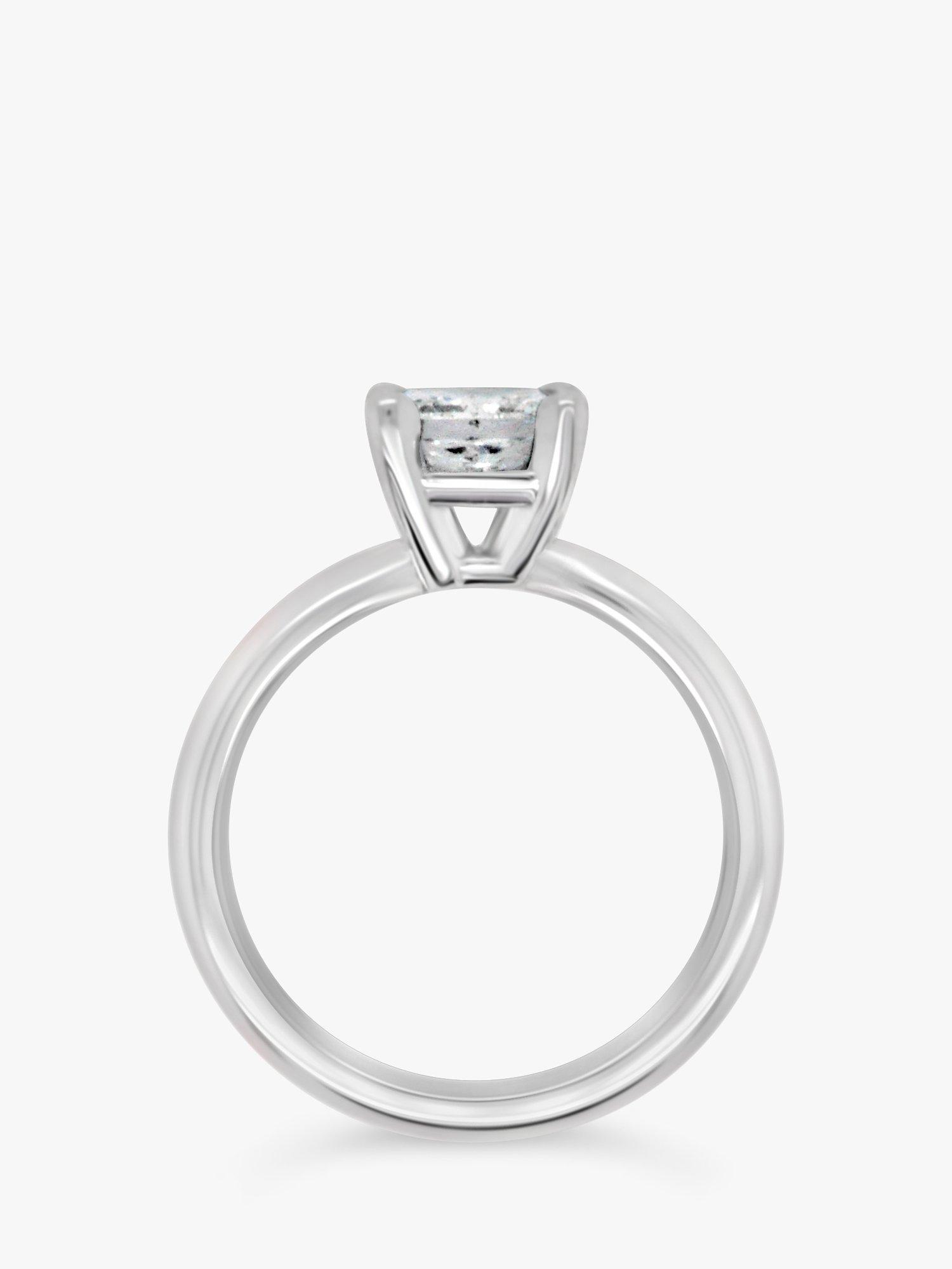 Product image 2 of 4, which shows Milton & Humble Jewellery Pre-Loved Platinum Princess Cut Diamond Engagement Ring