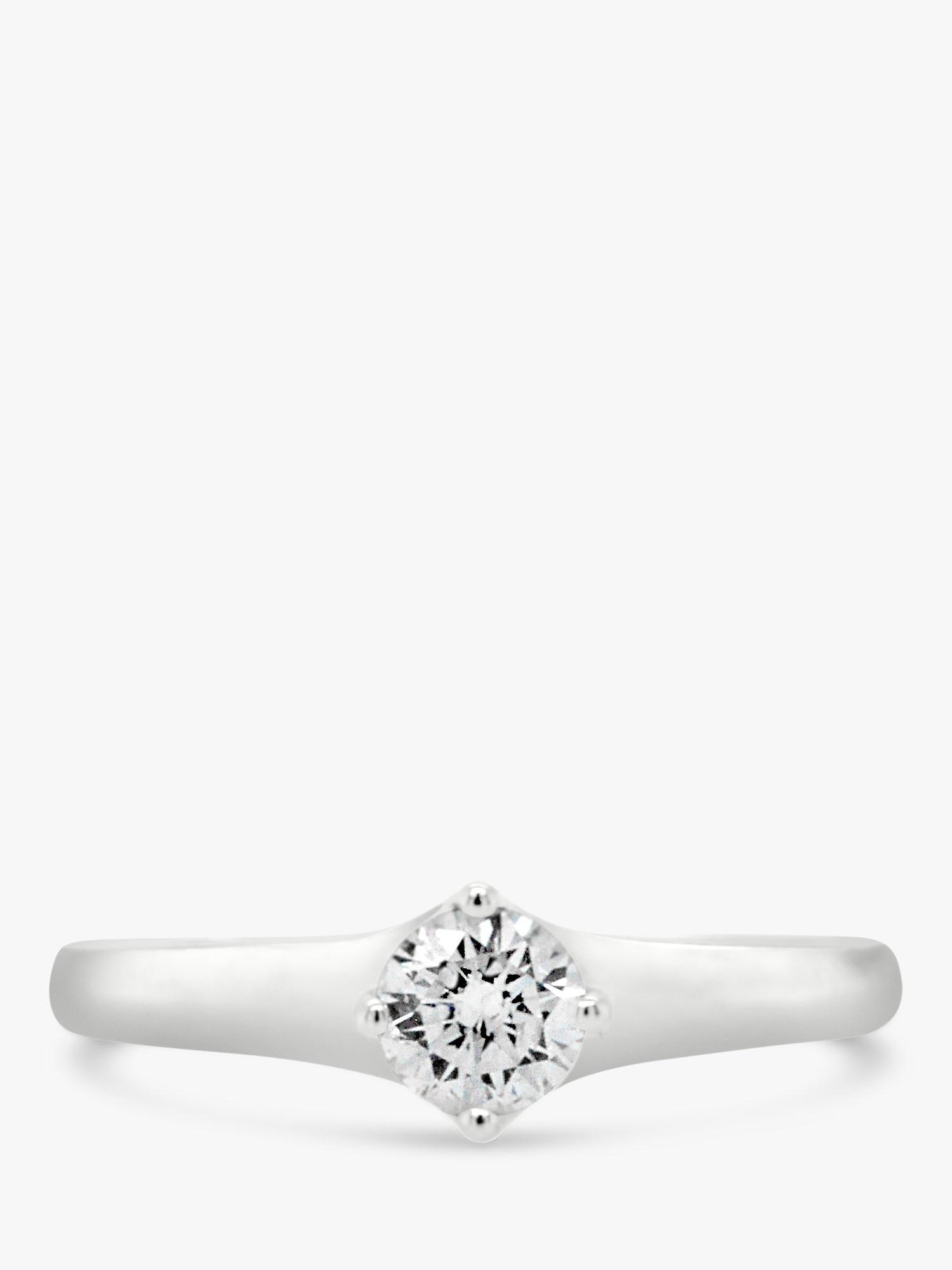 Product image 2 of 4, which shows Milton & Humble Jewellery Pre-Loved 18ct White Gold Diamond Engagement Ring