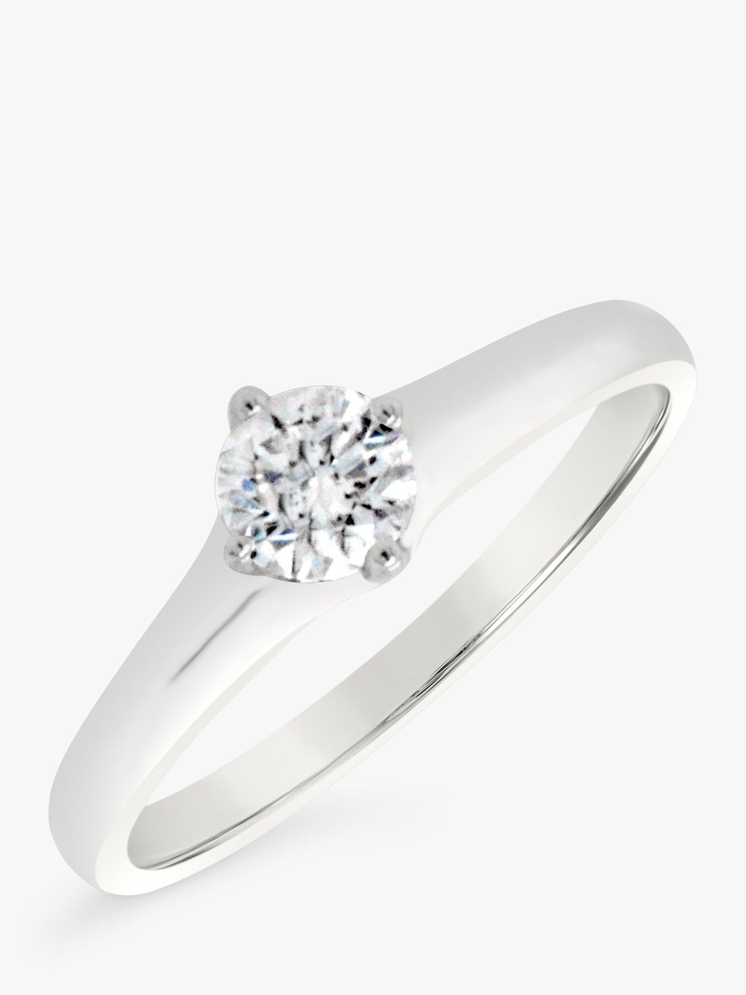Product image 3 of 4, which shows Milton & Humble Jewellery Pre-Loved 18ct White Gold Diamond Engagement Ring