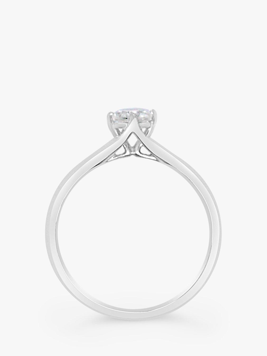 Product image 4 of 4, which shows Milton & Humble Jewellery Pre-Loved 18ct White Gold Diamond Engagement Ring