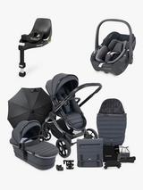 iCandy Peach 7 Pushchair Accessories with Maxi Cosi Pebble 360 Baby Car Seat and Base Bundle Black Essential Graphite