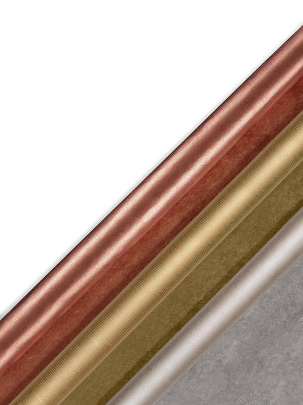 John Lewis Plain Kraft Wrapping Paper, 10m, Silver/Gold/Copper, 