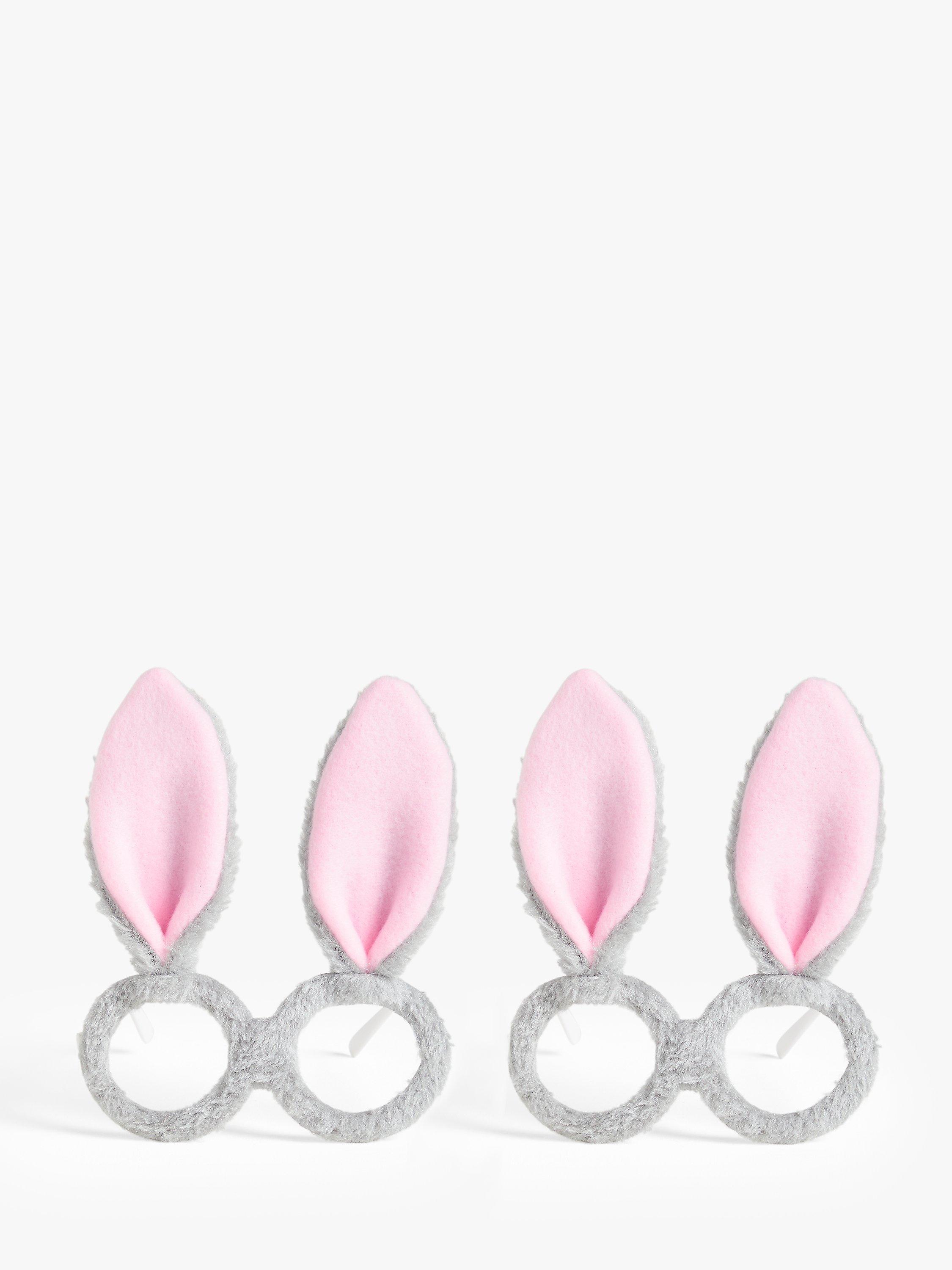 John Lewis Grey Bunny Glasses, Pack of 2
