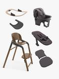 Bugaboo Giraffe Highchair & Accessories All in Bundle, Wood/Grey