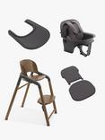 Bugaboo Giraffe Highchair & Accessories Baby Bundle, Wood/Grey