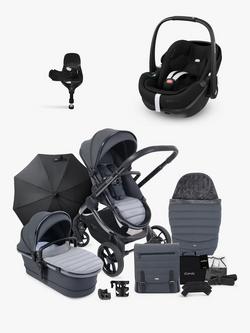 iCandy Peach 7 Pushchair & Accessories with Maxi-Cosi Pebble 360 Pro2 Baby Car Seat and Base Bundle, Truffle/Essential Black, 